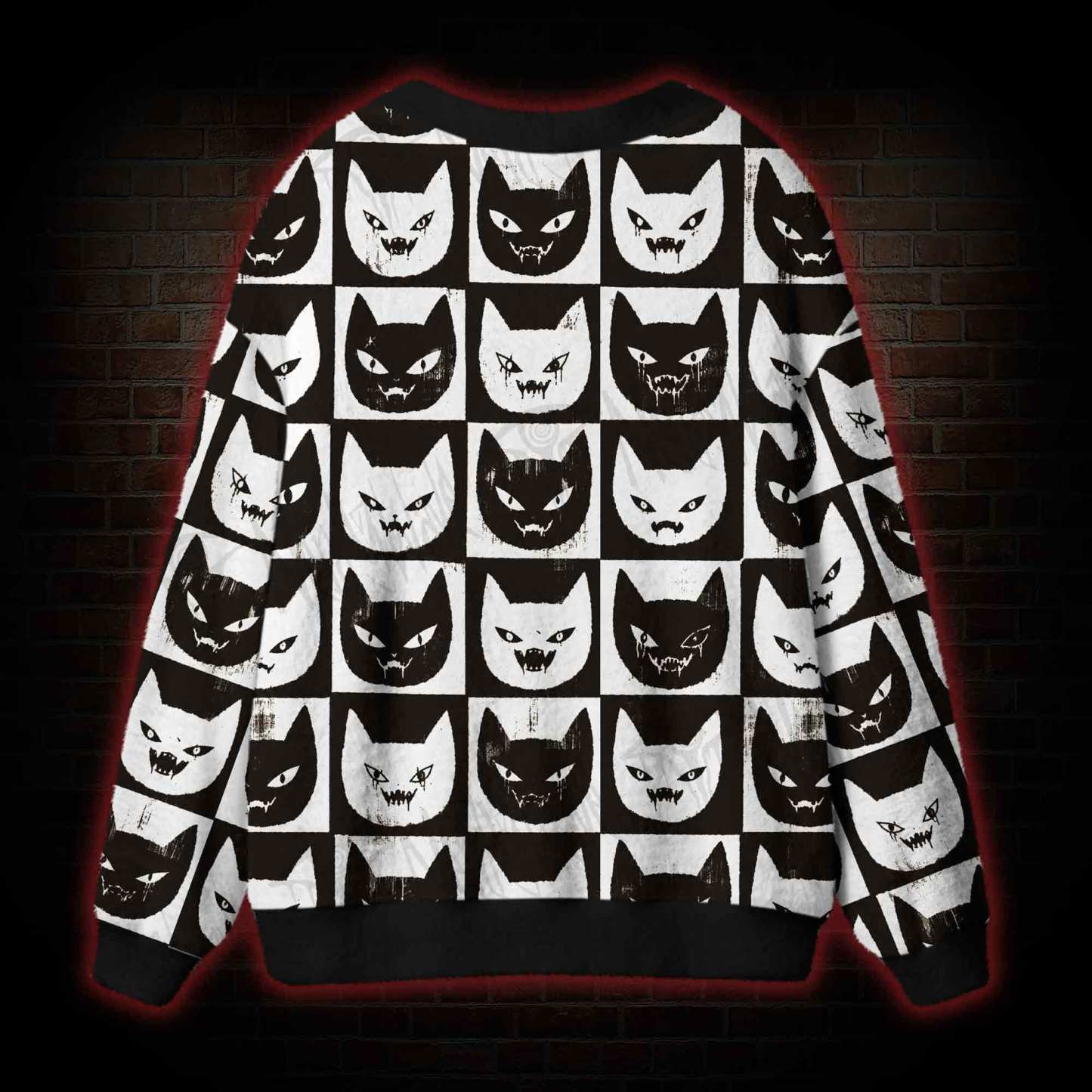 Strange Cat Cardigan Sweater