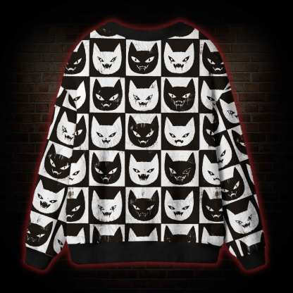 Strange Cat Cardigan Sweater
