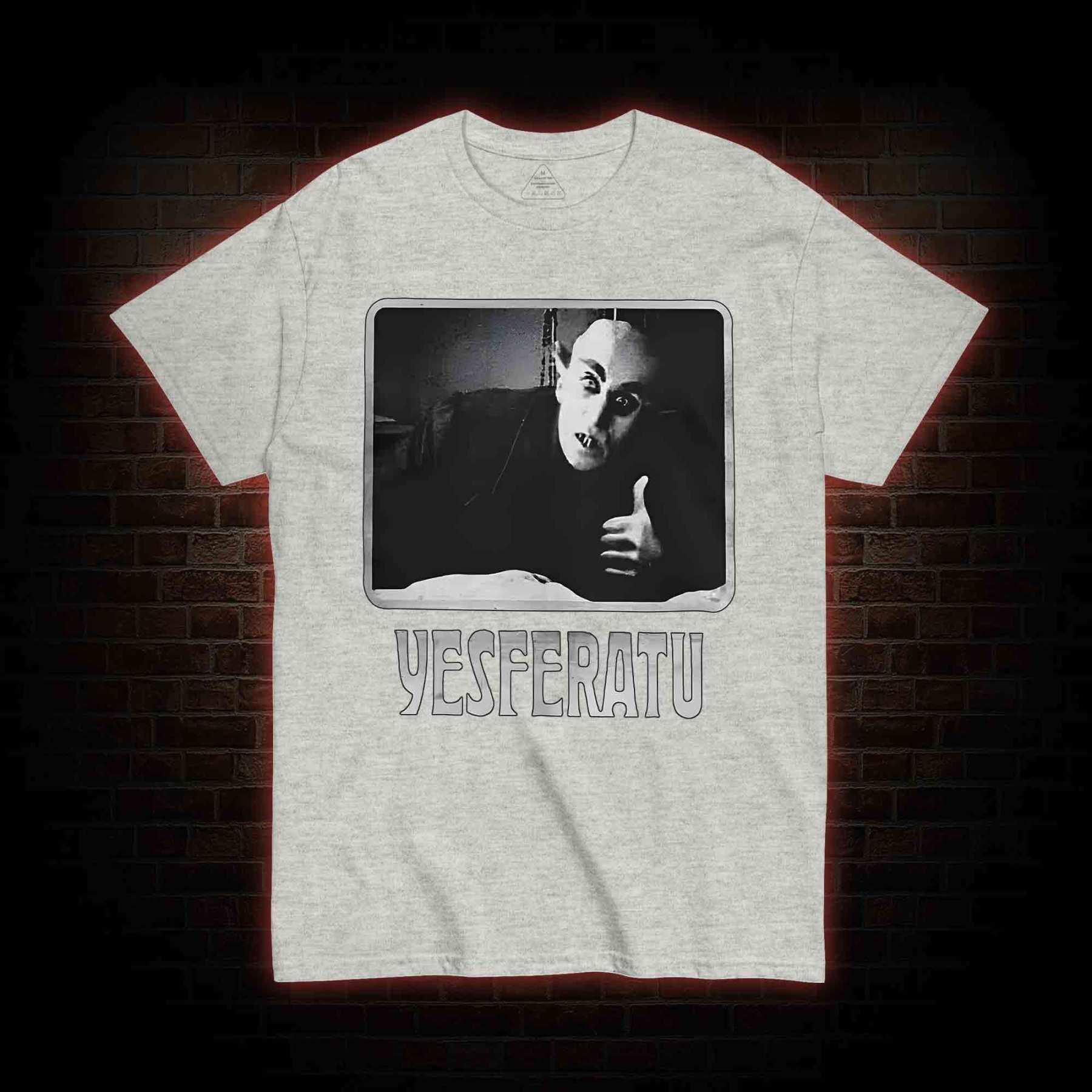 Yesferatu Funny Horror Retro T-shirt