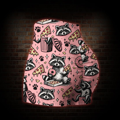 Funny Raccoon Yoga Shorts