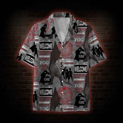 Red Pyramid Thing Button-up Shirt