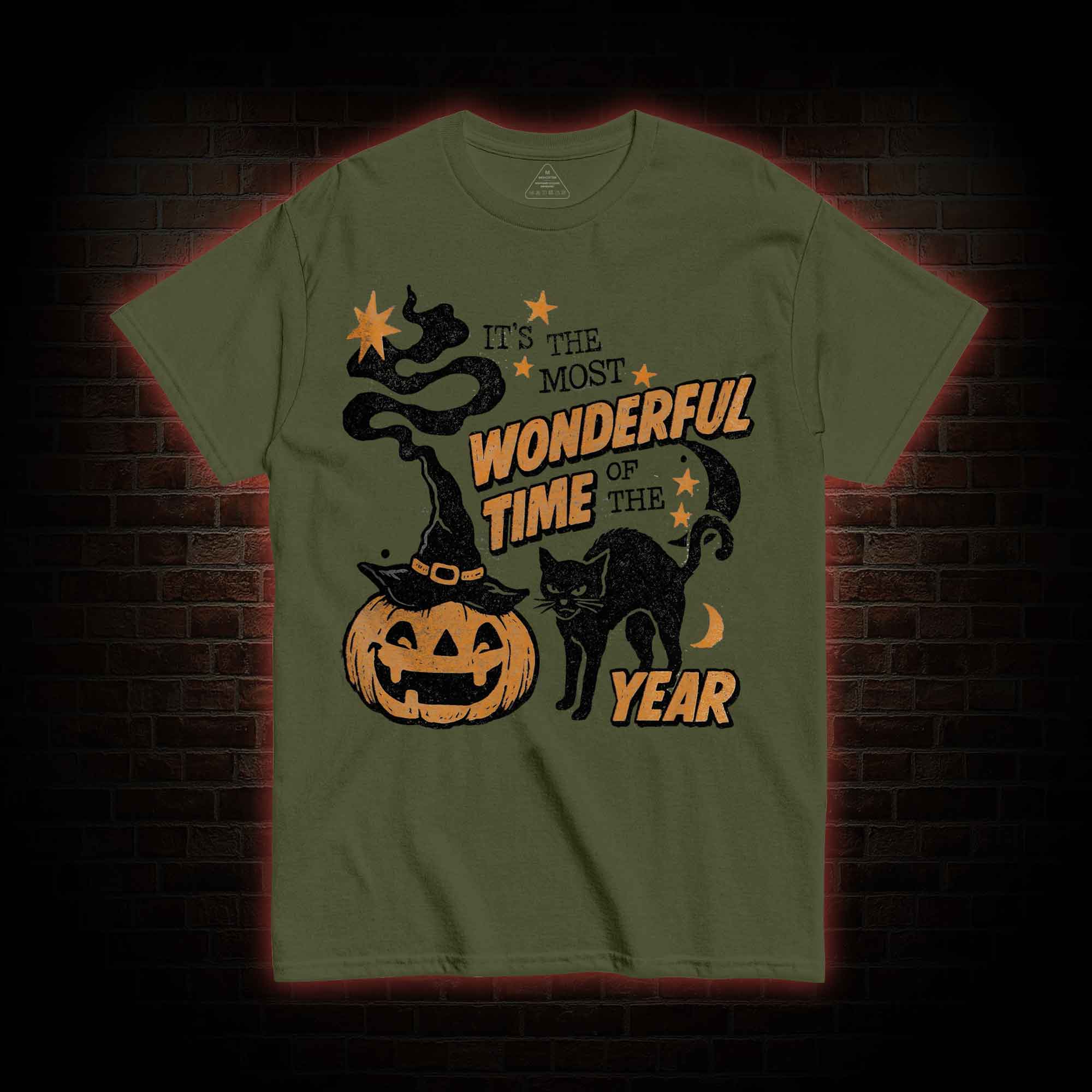 90s Vintage Halloween Spooky Black Cat T-shirt