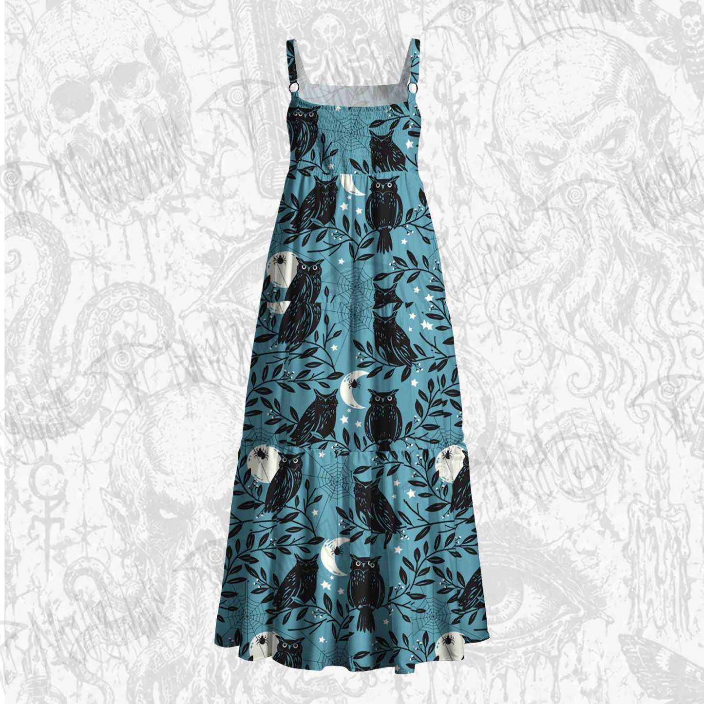Night Owls Wide Straps Maxi Dress