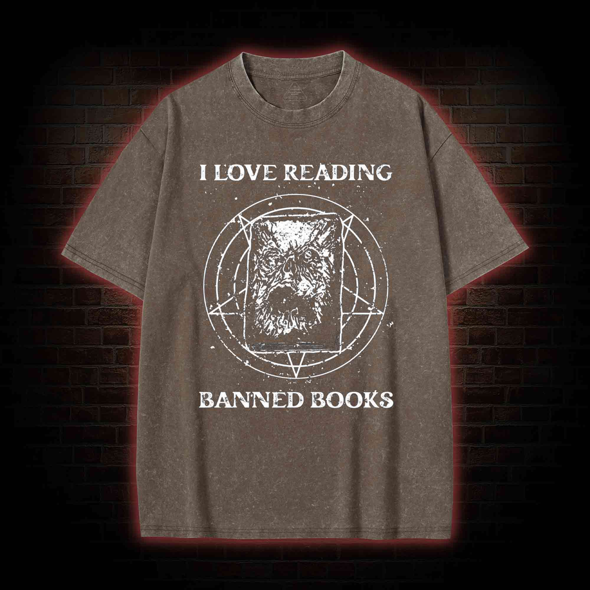 Evil Reader Washed T-shirt