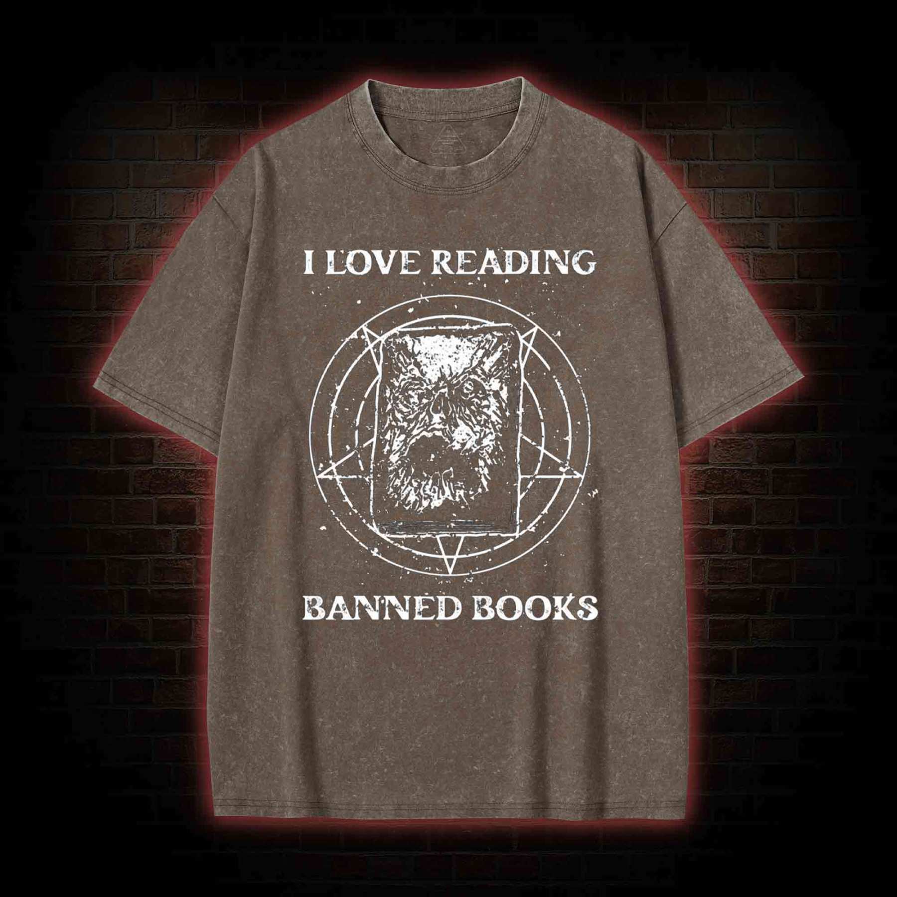 Evil Reader Washed T-shirt