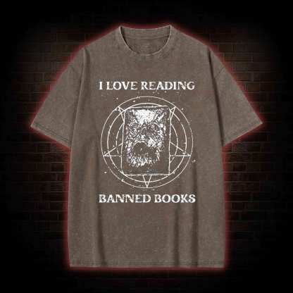 Evil Reader Washed T-shirt
