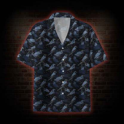 Crows at Night Button-up Shirt