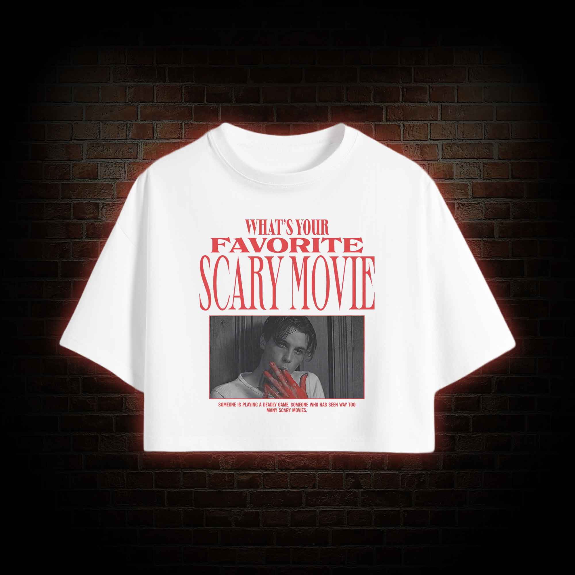 What's Your Favorite Scary Movie Crop Top