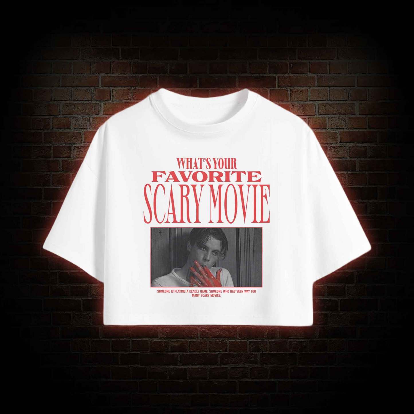 What's Your Favorite Scary Movie Crop Top
