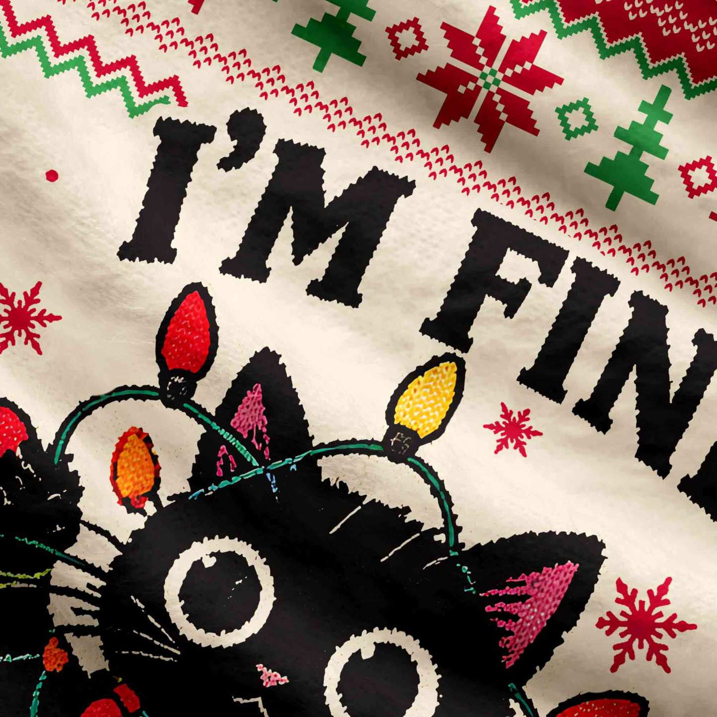 Everything is Fine Funny Ugly Sweatshirts