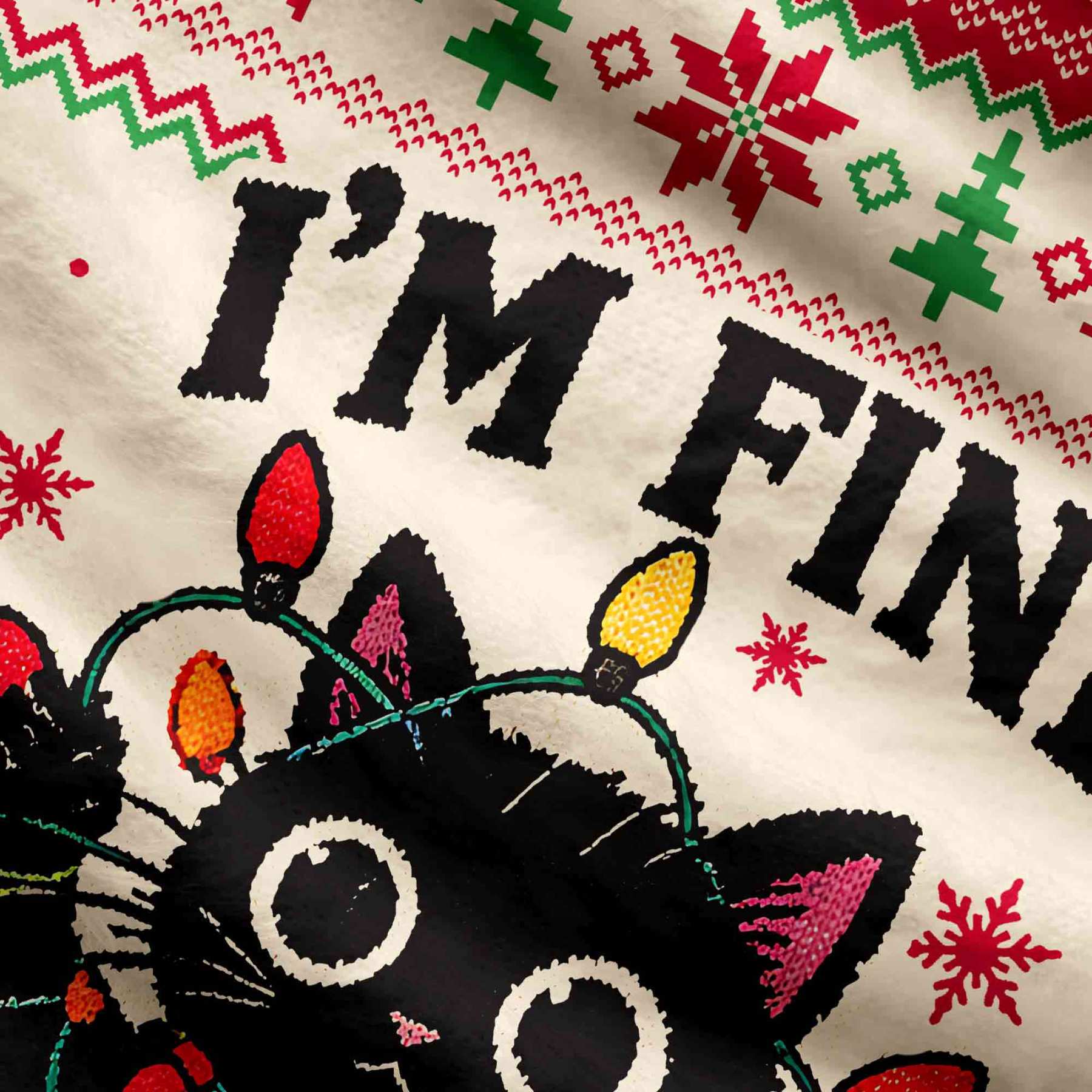 Everything is Fine Funny Ugly Sweatshirts