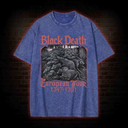 Vintage Black Death European Tour Washed T-shirt