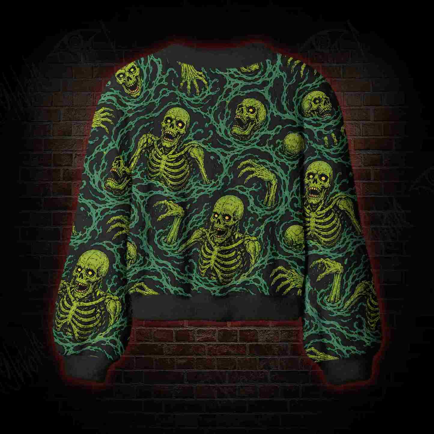 Toxic Skeleton Tide Women's Cardigan Sweater