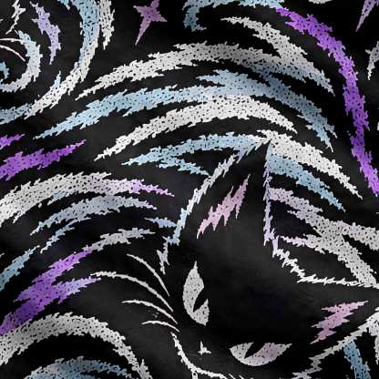 Cosmic Cat Swirl Ugly Sweatshirts