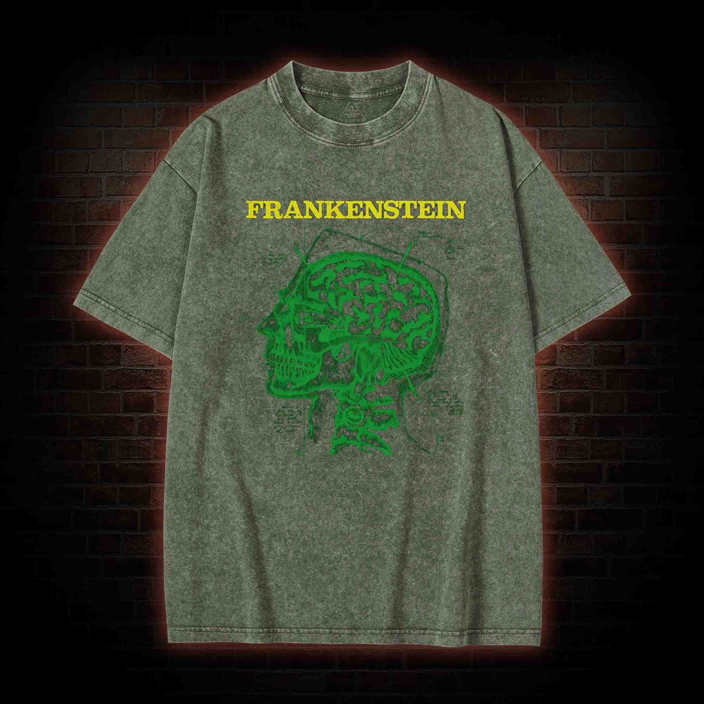 Frankenstein Inner Mind Washed T-shirt