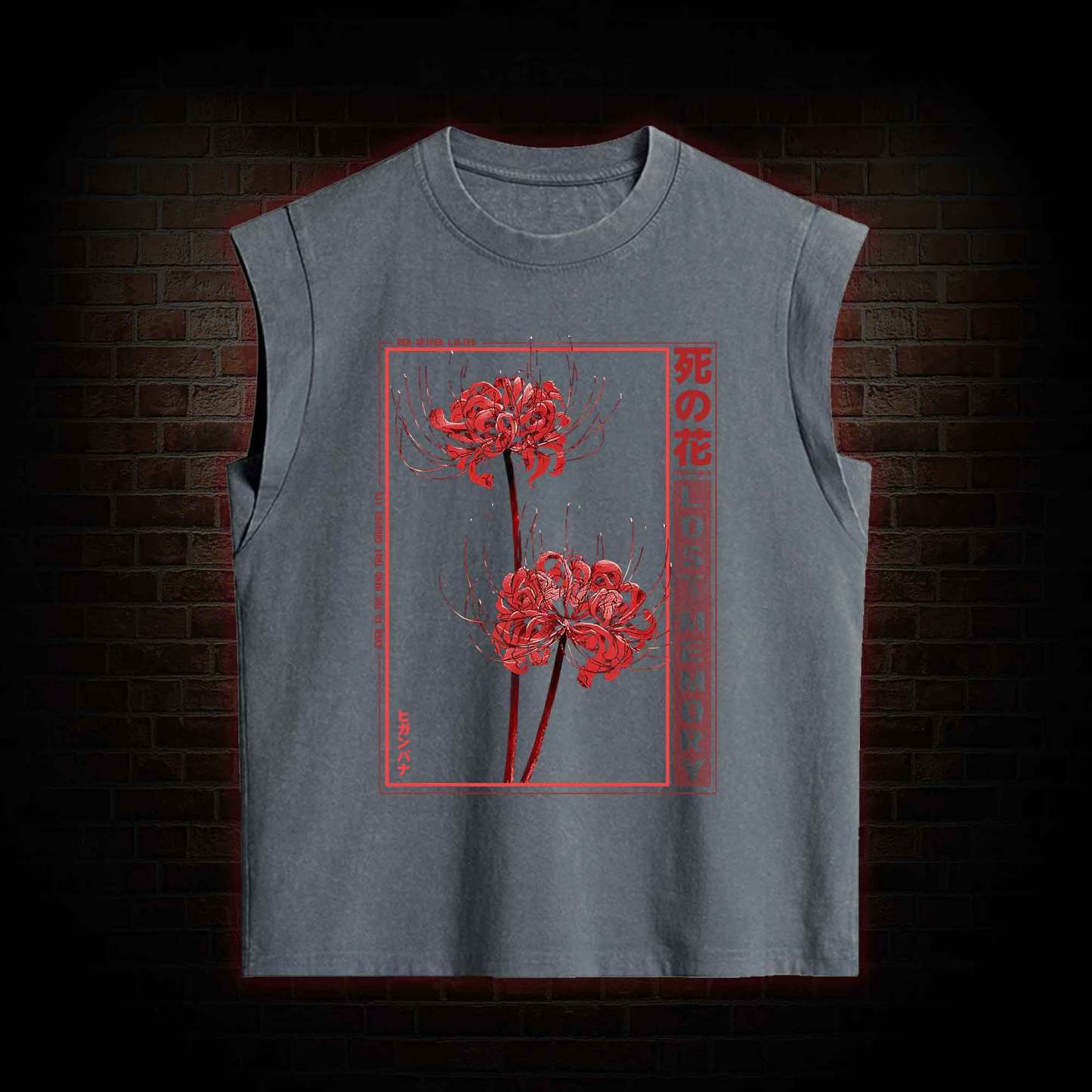 Red Spider Lily Women's Washed Tank Top