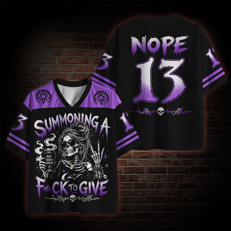 Summoning a F*ck to Give Mesh Jersey