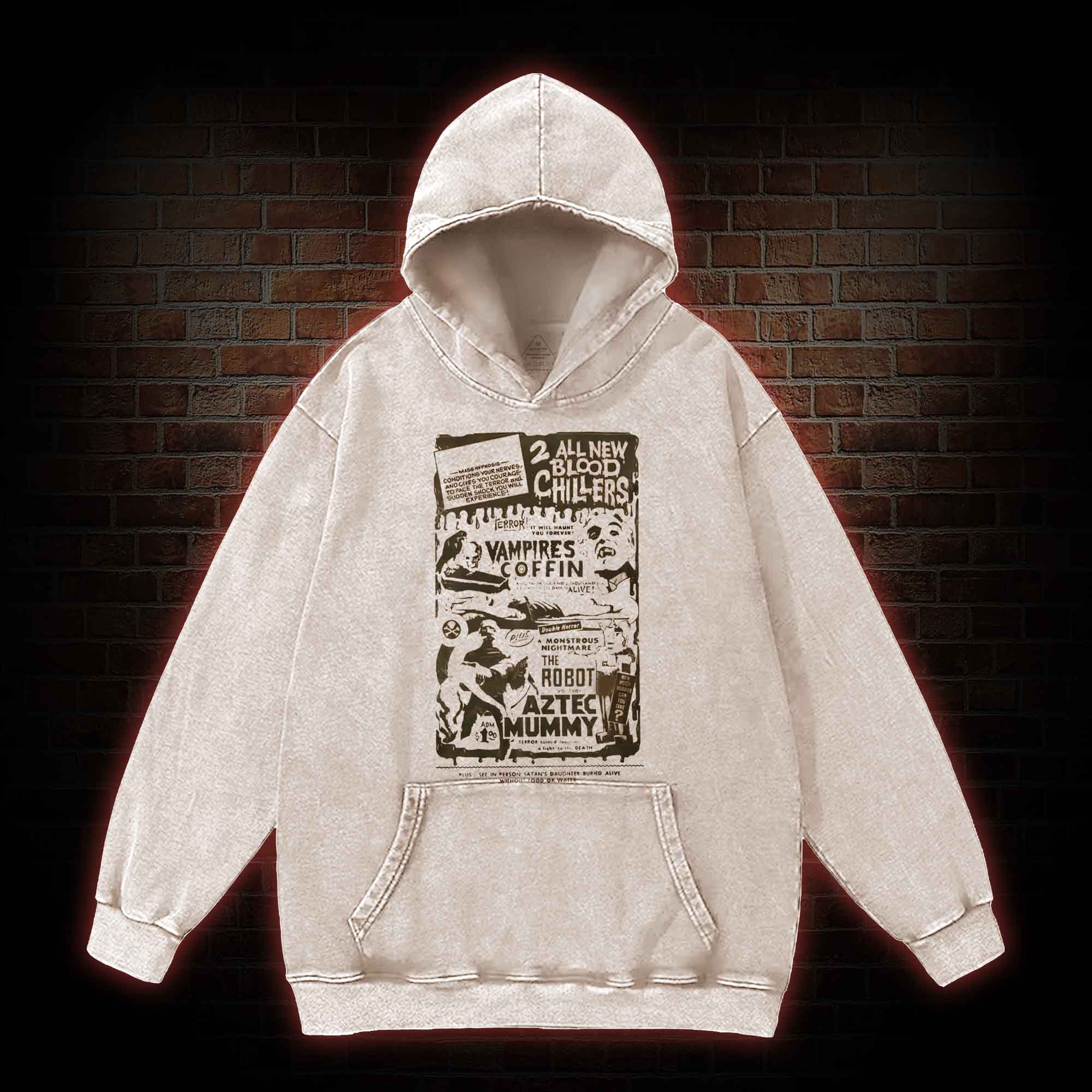  Aztec Mummy Washed Hoodie