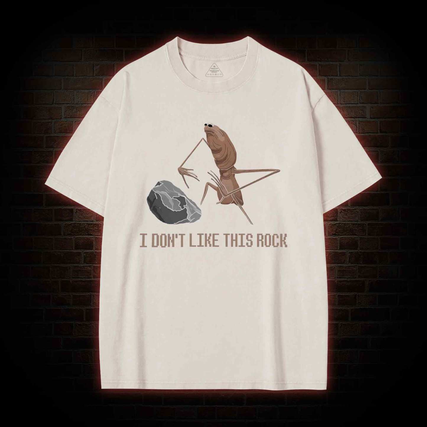I Don't Like This Rock Washed T-shirt