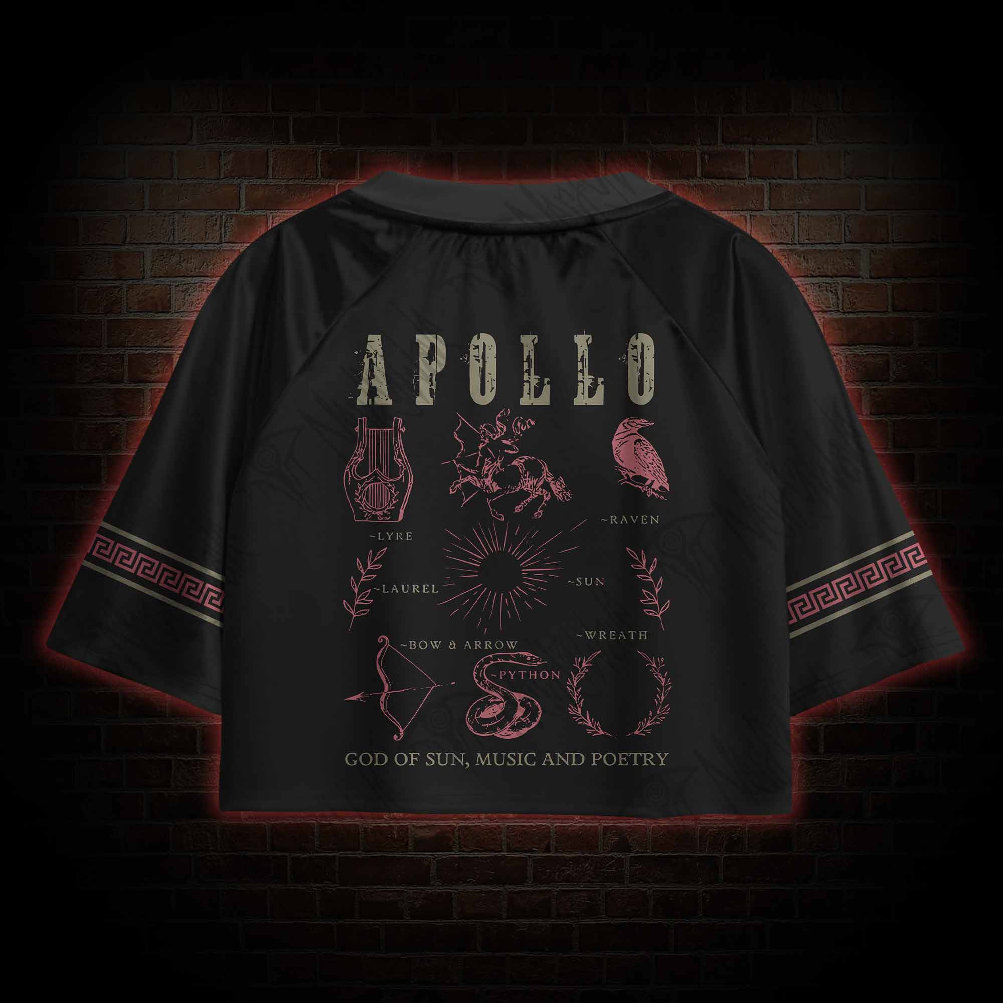 Apollo God of Oracles Greek mythology Crop Sports Jersey