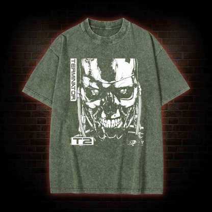 Terminator T2 Film Washed T-shirt