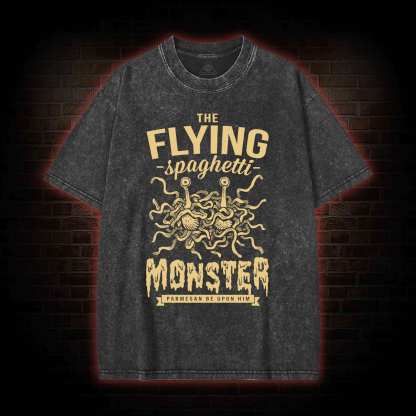 Spaghetti Monster Washed T-shirt