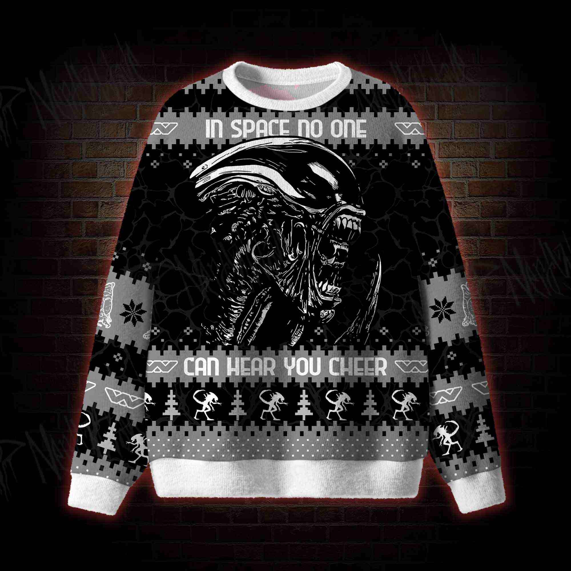 Space Scream Ugly Sweatshirts