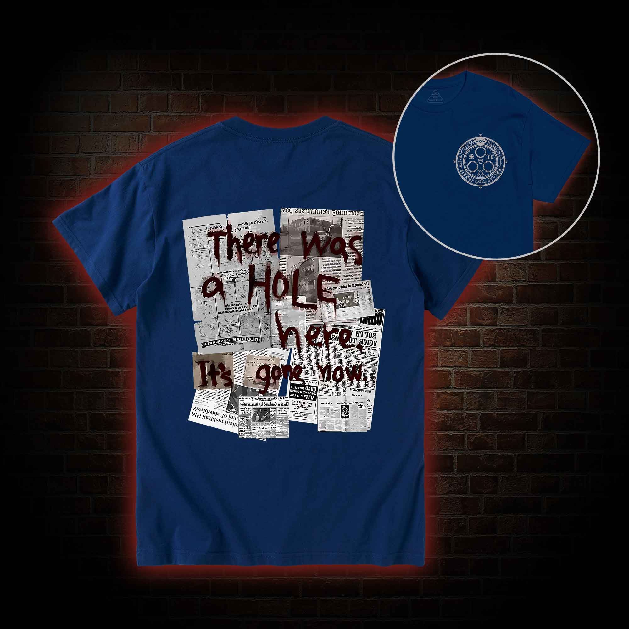 There Was a Hole Back Print T-Shirt