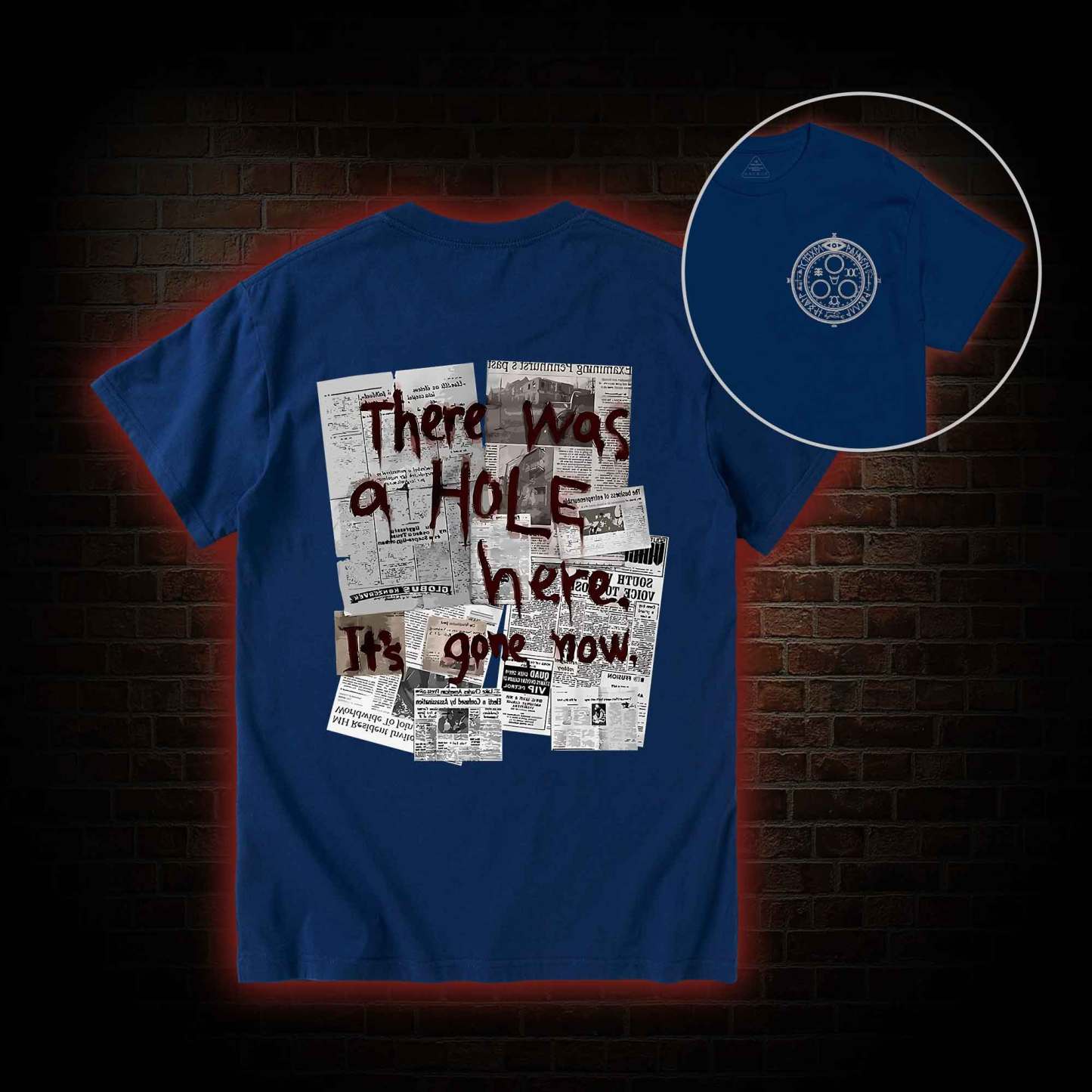There Was a Hole Back Print T-Shirt
