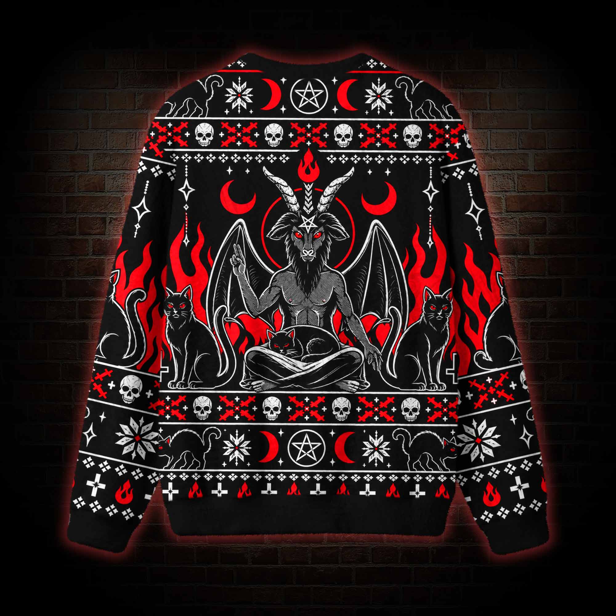 Baphomet Occult Ritual Ugly Sweatshirts