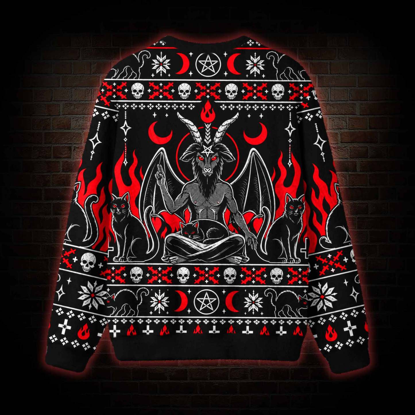 Baphomet Occult Ritual Ugly Sweatshirts