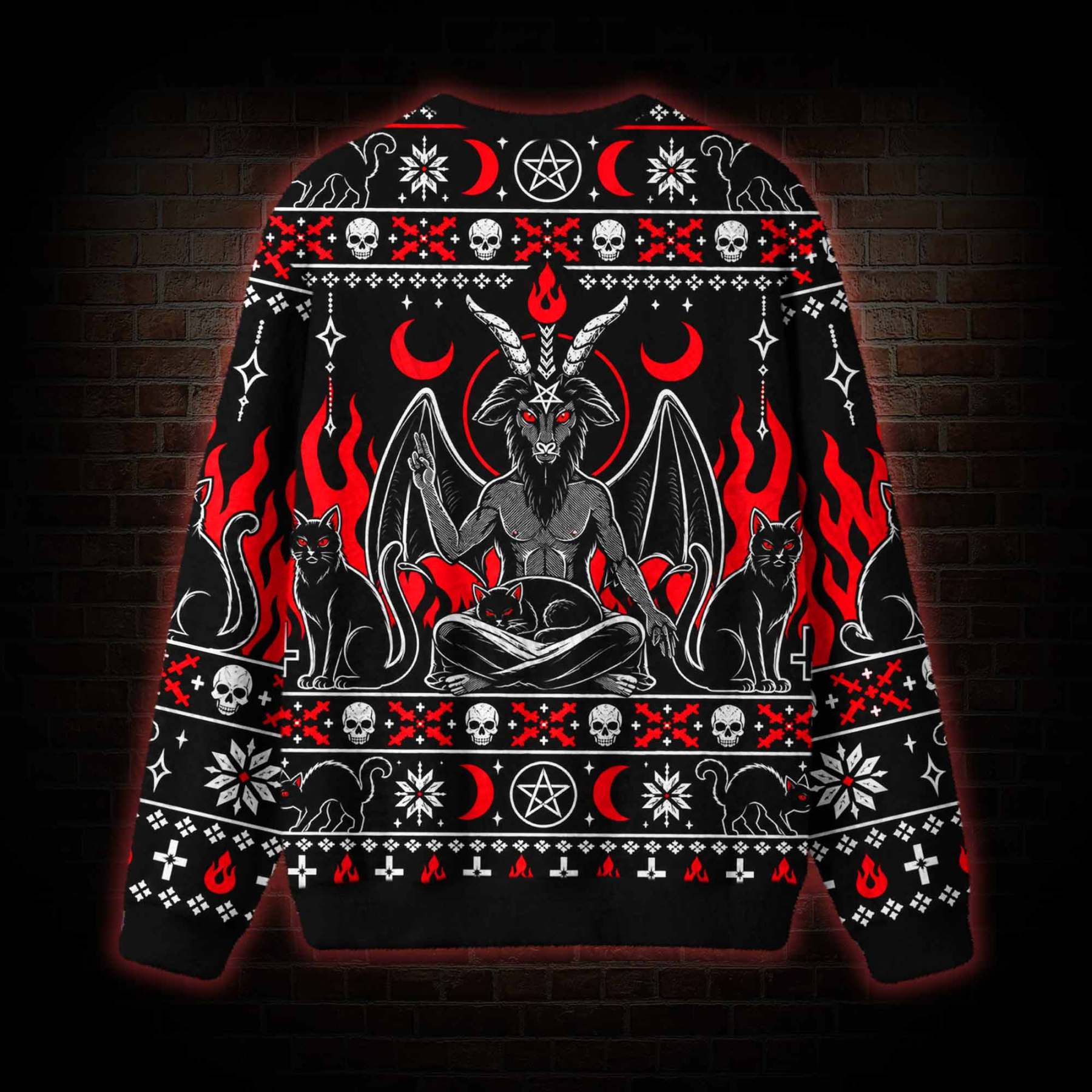 Baphomet Occult Ritual Ugly Sweatshirts