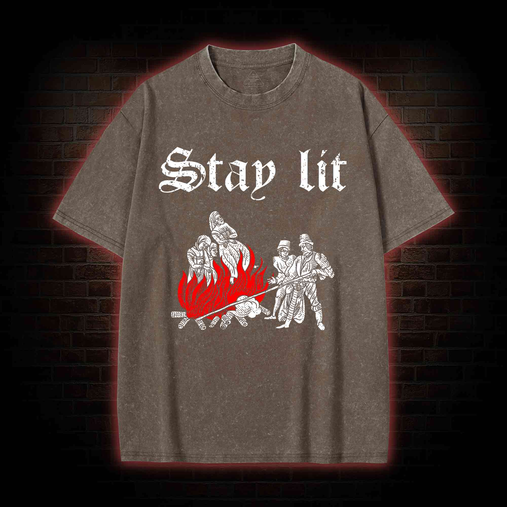 Stay Lit Washed T-shirt