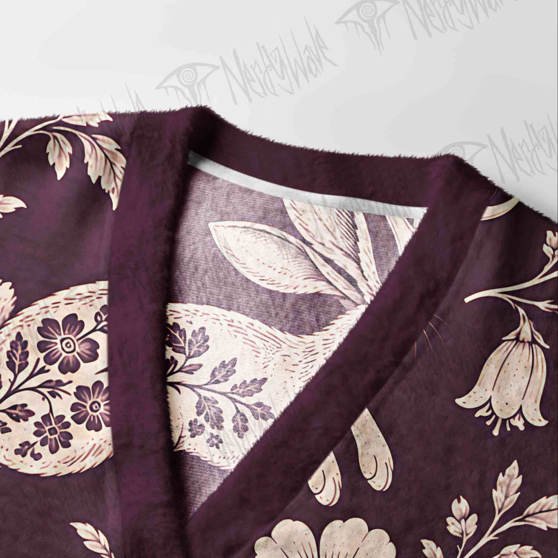 Moonlit Rabbit Garden Cardigan Sweater