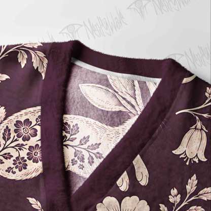 Moonlit Rabbit Garden Cardigan Sweater