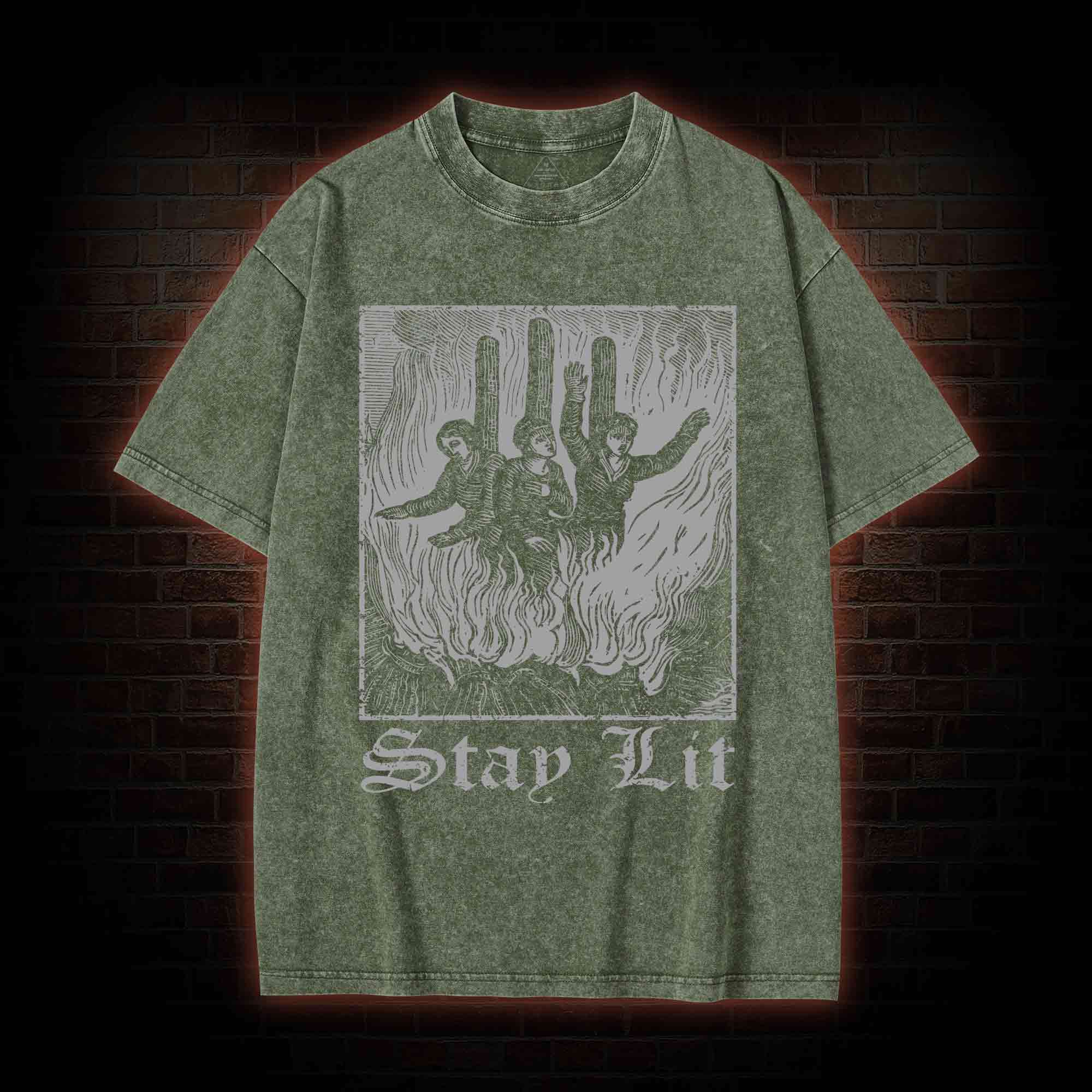 Stay Lit Washed T-shirt