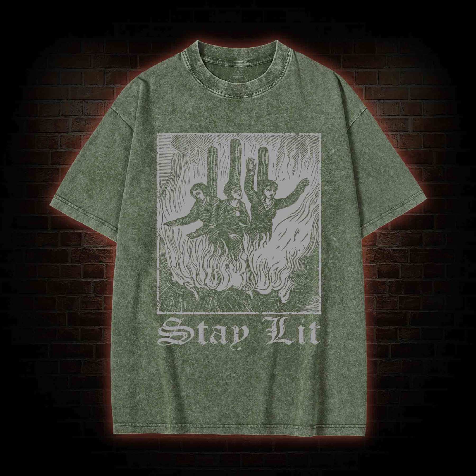 Stay Lit Washed T-shirt