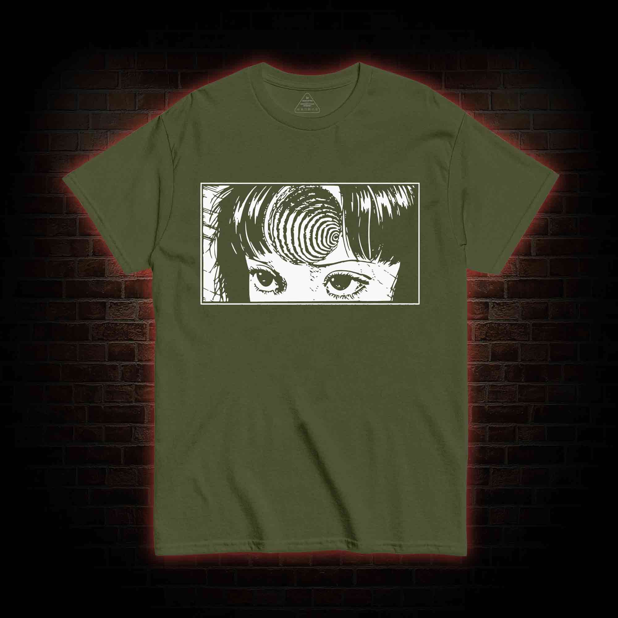 Creepy Girl Eyes, Spiral Horror Manga T-shirt