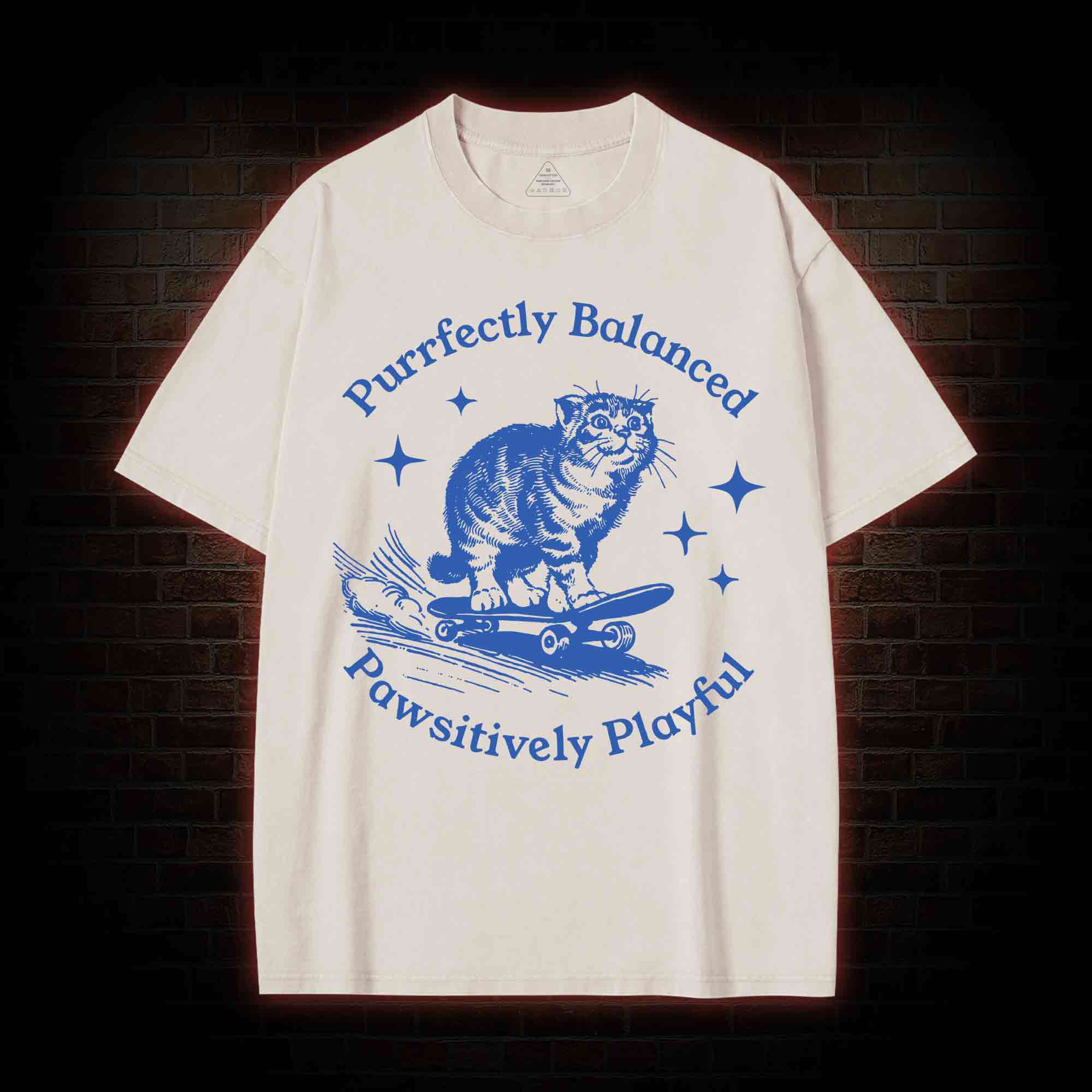 Purrfectly Balanced Washed T-shirt