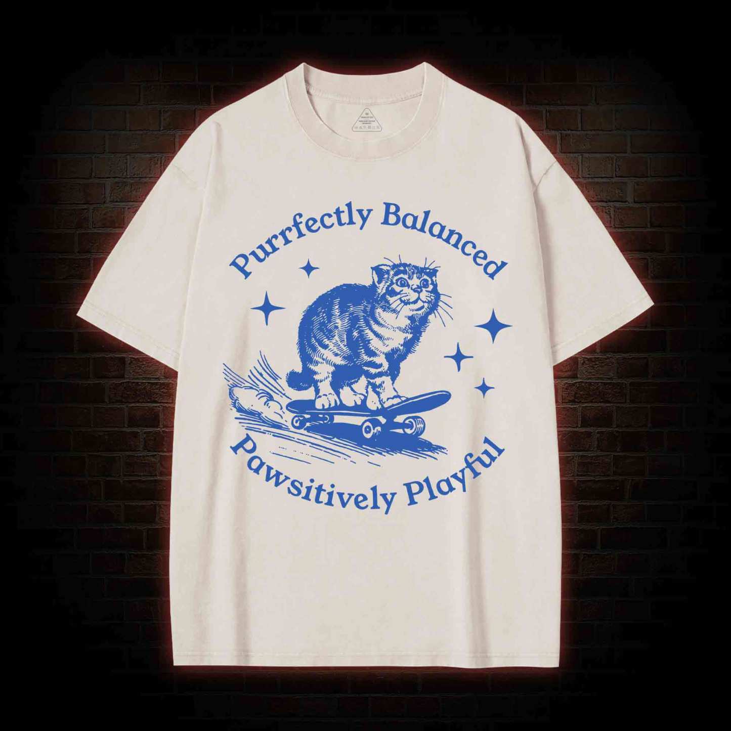 Purrfectly Balanced Washed T-shirt