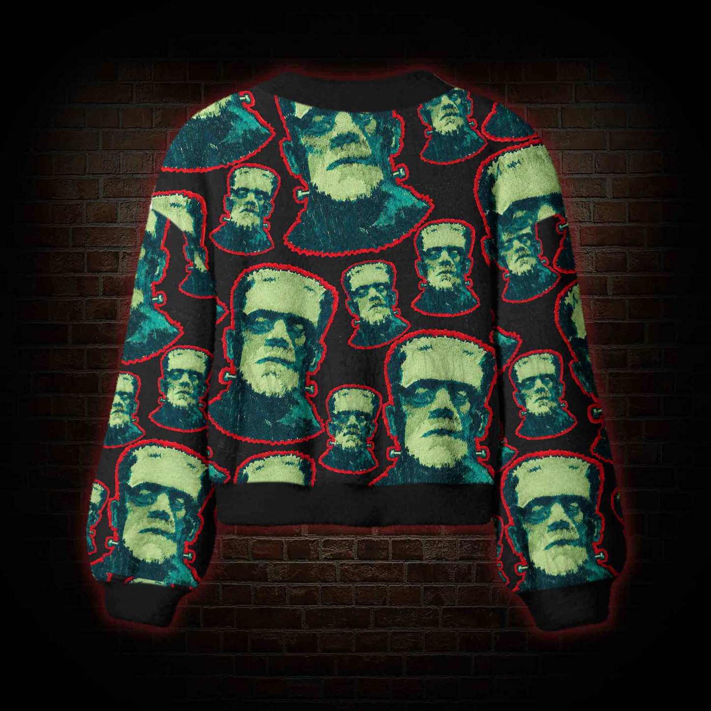 Vintage Frankenstein Women's Cardigan Sweater
