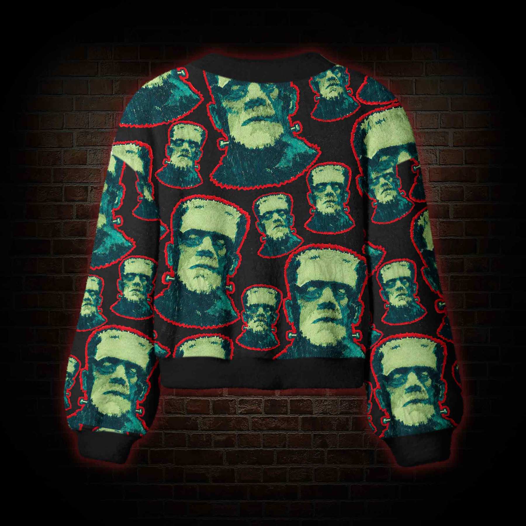 Vintage Frankenstein Women's Cardigan Sweater
