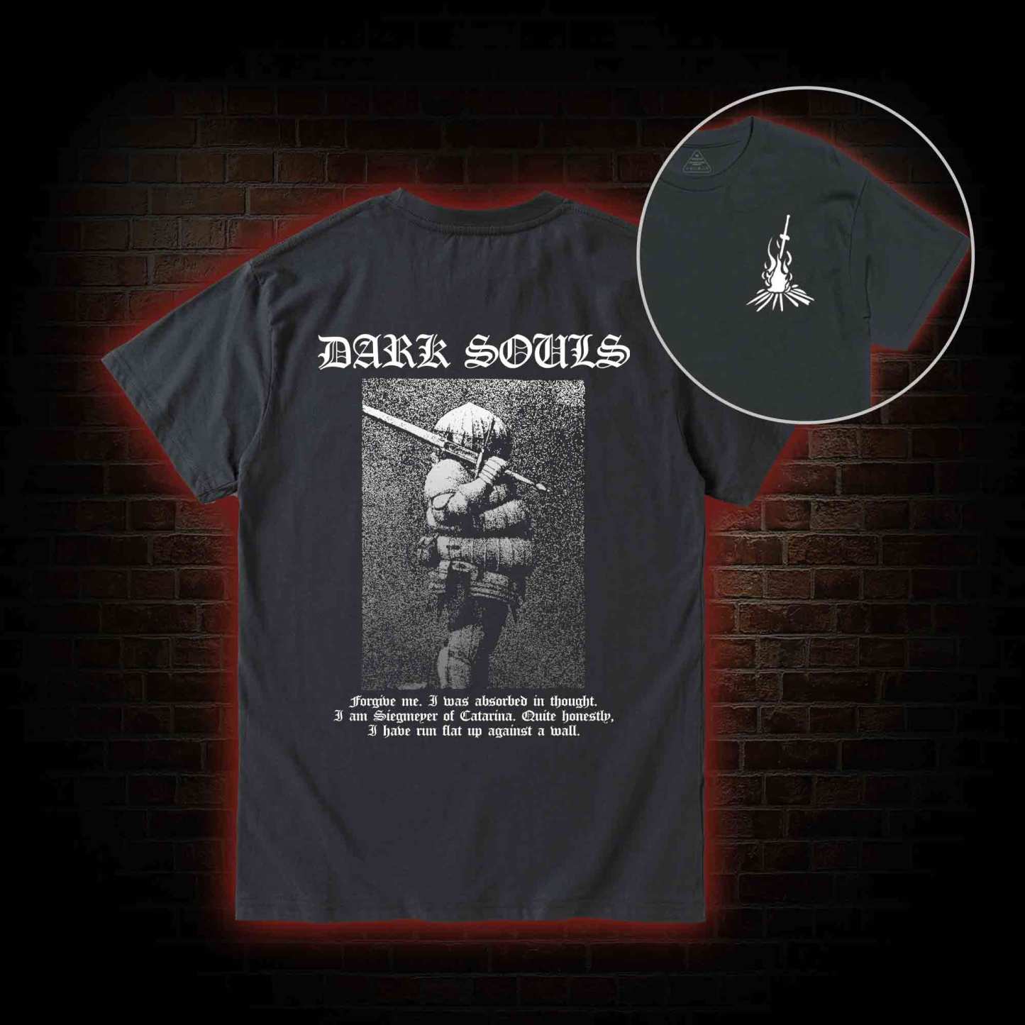 Onion Knight Back Print T-Shirt