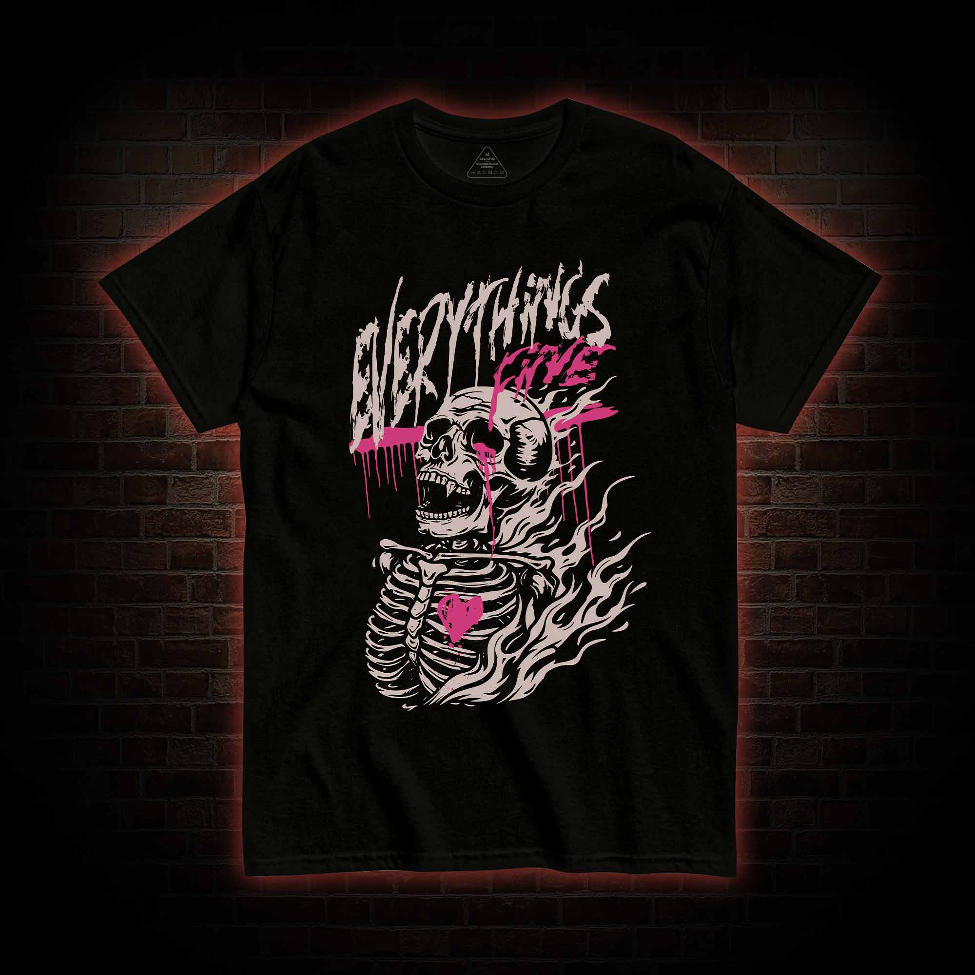 Everything's Fine Skeleton T-shirt