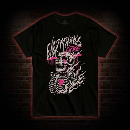 Everything's Fine Skeleton T-shirt
