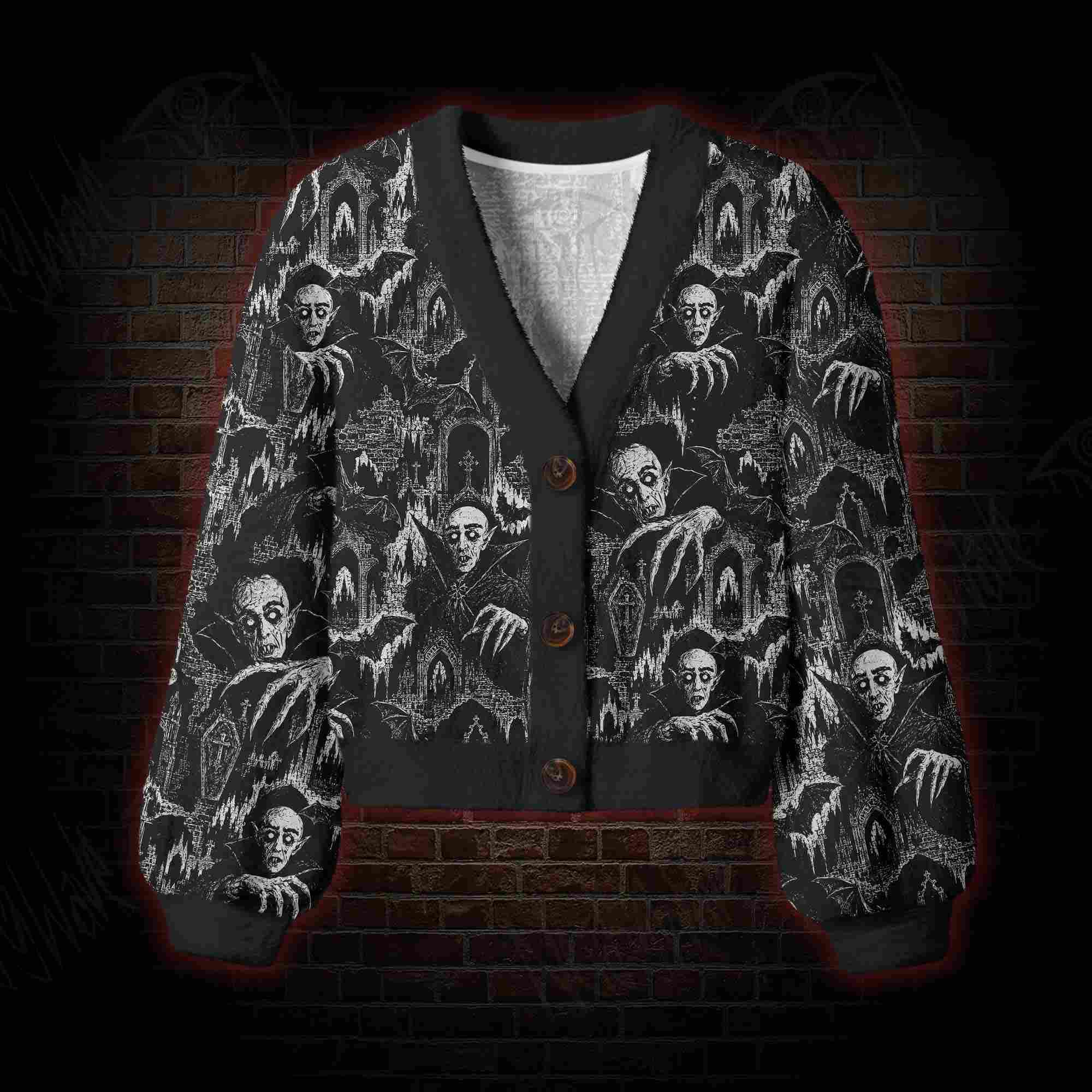 Nosferatu Nights Women's Cardigan Sweater
