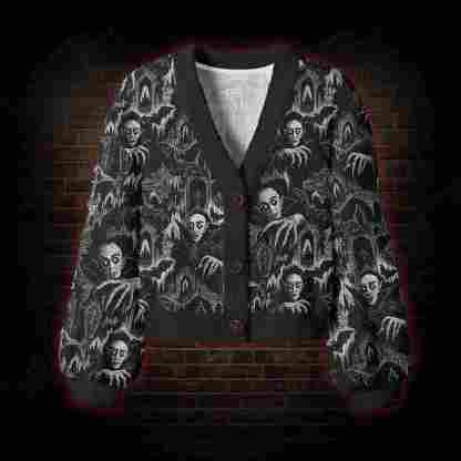 Nosferatu Nights Women's Cardigan Sweater
