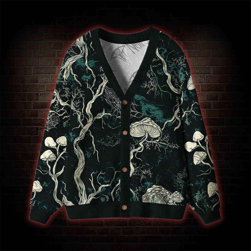 Mysterious Dark Forest Cardigan Sweater