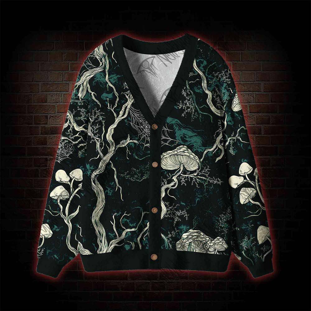 Mysterious Dark Forest Cardigan Sweater