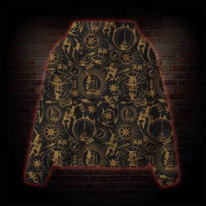 Retro Praise the Sun All Over Print Scuba Hoodie